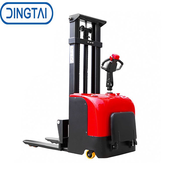 Red Standing Electric Stacker